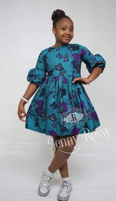 African Kids Clothes, Ankara Styles For Kids, African Dresses For Kids, Best African Dresses, Short African Dresses, African Fashion Skirts, African Dresses Modern, Afrikaanse Mode, African Wear Dresses