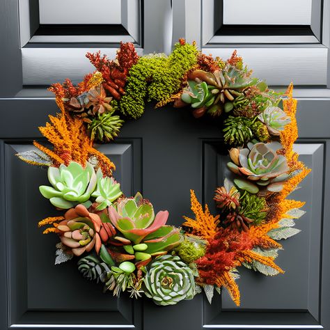 How to Make a Living Succulent Wreath for Any Occasion Succulent Fertilizer, Succulent Wreath Diy, Succulent Cuttings, Propagating Succulents, Succulent Centerpieces, Succulent Wreath, After Christmas, Floral Wire, Succulents Diy