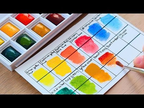 I tested Cotman's watercolors to see if they're worth it (the results were VERY SURPRISING) - YouTube Cotman Watercolor, Watercolor Paint Set, Winsor & Newton, Watercolor Paint, Paint Set, Worth It, Watercolour Painting, Paint