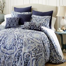 Indigo Paisley Duvet Cover & Sham Pretty Duvet Covers, Paisley Bedding, Paisley Duvet, Teal Bedding, Best Duvet Covers, Luxury Bedding Sets, Duvet Bedding, Blue Bedroom, Cool Beds