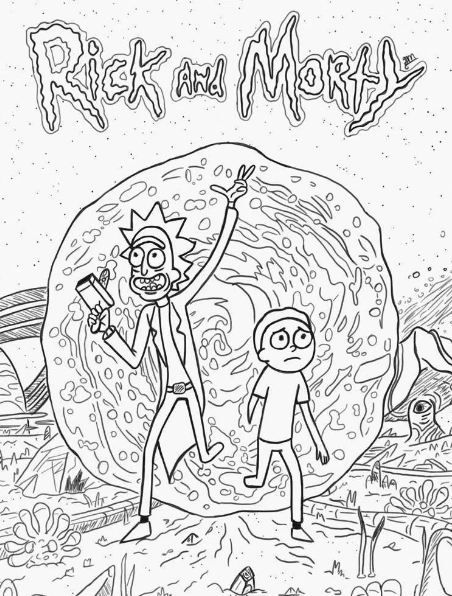 rick and morty coloring page Rick And Morty Coloring Pages, Rick And Morty Coloring, Planet Coloring Pages, Rick And Morty Image, Rick And Morty Drawing, Ip Design, Best Coloring Pages, Rick Y Morty, Cartoon Coloring Pages