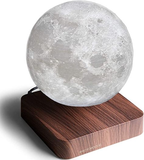 Levitating Moon Lamp, Moon Table, Nursery Lighting, Magnetic Levitation, Floating Lights, Moon Lamp, Cool Lamps, Novelty Lighting, White Lamp