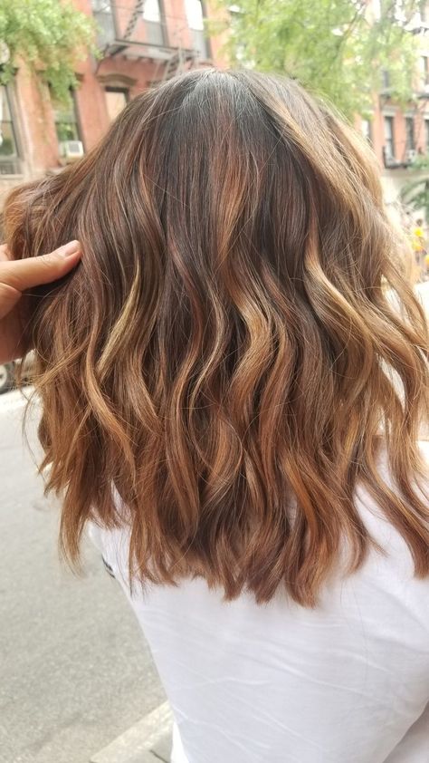 Warmth Hair Color, Bronde Balayage With Red, Partial Balayage Auburn Hair, Brown Hair W Copper Highlights, Fall Hair Colors For Blondes Copper, Light Brown Balayage With Red Tones, Autumn 23 Hair, Auburn Chestnut Balayage, Bronde Balayage With Copper