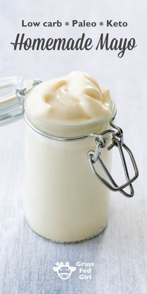 Ketogenic Diet Mayonnaise Recipe Keto Mayo, Keto Sauces, Homemade Mayo, Mayonnaise Recipe, Sugar Free Diet, Homemade Mayonnaise, Keto Pancakes, Low Carb Diets, Keto Cheesecake