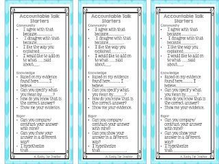 Accountable Talk bookmark.    This freebie contains bookmarks that can be used to help give students sentence starters when using accountable talk in the classroom-math specifically.  Using accountable talk in your classroom will allow you, as the teacher/facilitator, to engage the students in meaningful conversation, observe their interaction and thinking process, ask and pose questions, and create an environment that feels safe for exploration. Accountable Talk Stems, Academic Conversations, Talk Moves, Write Essay, Accountable Talk, Writing Essays, Socratic Seminar, Sentence Stems, Classroom Discussion