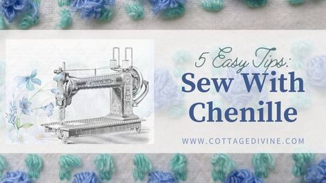 Upcycle Chenille Bedspread, Chenille Bedspread Repurpose, Chenille Curtains, Pfaff Sewing Machine, Tips For Sewing, Vintage Chenille, Chenille Bedspread, Leftover Fabric, Clever Hacks