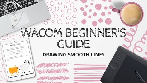 Wacom Tablet Tutorial, Wacom One Digital Art, Drawing Straight Lines, Wacom Pen, How To Draw Anything, Digital Art Tutorial Beginner, Pen Tablet, Computer Knowledge, Wacom Cintiq