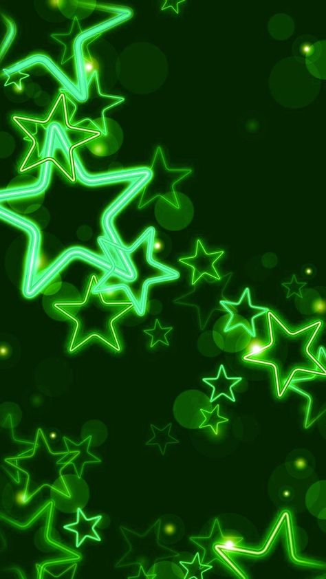 Dark Green Stars Wallpaper, Neon Green Stars Aesthetic, Green Star Wallpaper Y2k, Green Scene Emo Wallpaper, Green Scenecore Wallpaper, Green Emo Wallpaper, Green Wallpaper Neon, Green Scene Wallpaper, Green Scenecore