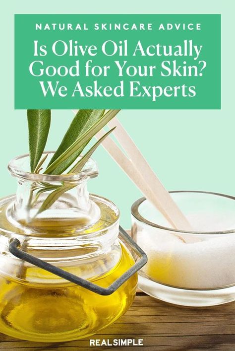 We asked dermatologists about olive oil benefits for skin, olive oil side effects for skin, how to apply olive oil for skin, and whether it's a good choice for all skin types. Olive Oil On Skin, Olive Oil Uses Beauty, Best Oil For Dry Skin, Olive Oil Skin Care Diy, Olive Oil Uses For Skin, Olive Oil On Face, Is Olive Oil Good For Skin, Olive Oil Face Benefits, Olive Oil For Skin