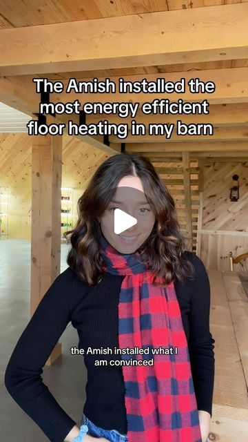 Alex Fasulo: Ecopreneur on Instagram: "I only knew in-floor radiant heat was an option after visiting the Amish last winter! 

It’s a much more even, level heat that doesn’t dissipate after blowing out of high up vents. 

It’s also a less ‘dry’ heat than blown air, which bothers my sinus after awhile!

And the warmth to the heat makes the barn space great for growing plants indoors all year. That’s why I named in House of Green!

So far, this form of heating is one of the most energy efficient heating methods I’ve ever experienced. I jokingly call the barn the ‘bathhouse’ or the ‘spa’ when I pull up to it and see the steam coming out of the side. It’s amazing! 

PS. The condensation on the window is from the tack room. There is no radiant heat in there. The heat is only underneath the main