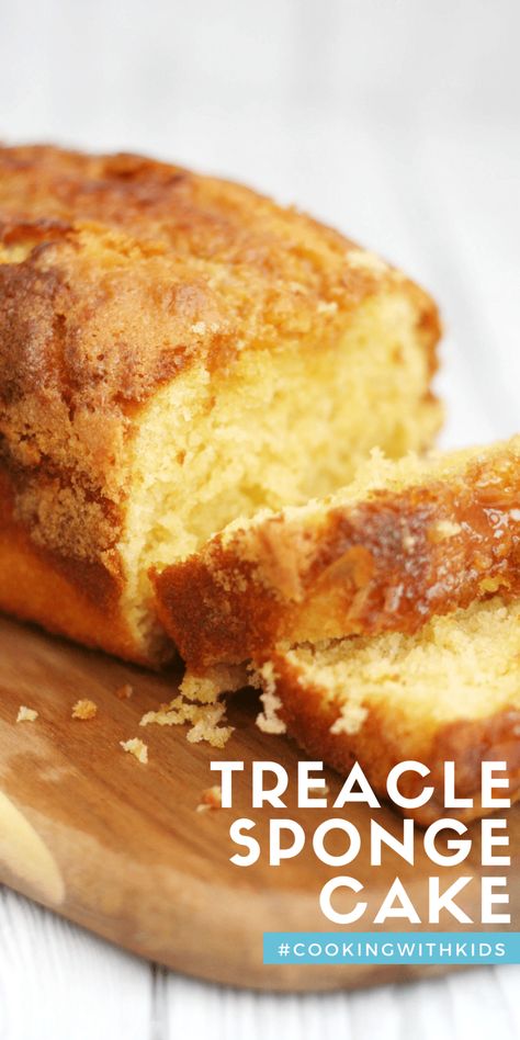 Treacle Sponge Cake, Easy Sponge Cake Recipe, Treacle Sponge, Steam Cake Recipe, Delish Cakes, Syrup Cake, Sponge Cake Recipe, Cake Recipes For Kids, Microwave Cake