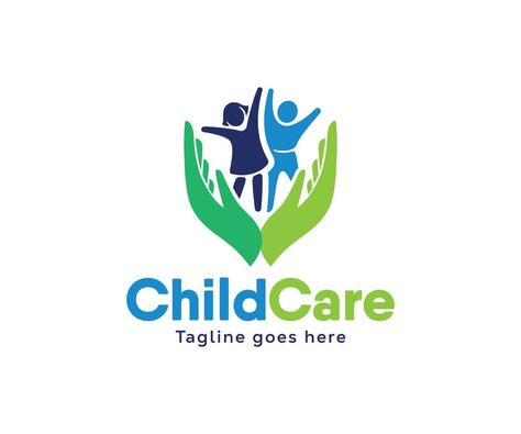 Child Care logo design vector. Kids Care logo design template Child Care Logo, Care Logo Design, Care Logo, Child Care, Waiting Rooms, Logo Design Template, Design Vector, Childcare, Pediatrics