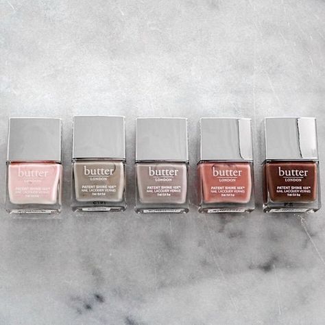 Butter Nail Polish, Clean Nail Polish, Nail Ballerina, Butter London Nail Polish, Queen Royal, Nail Polish Hacks, Natural Nail Polish, Ta Ta, Pink Toes