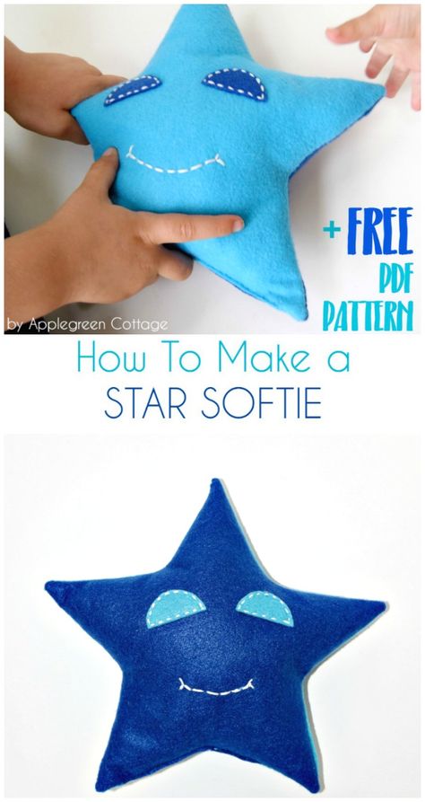 How to sew a star softie out of felt or fabric. A great beginner sewing project for quick and easy DIY kids toys anyone can do! This tutorial is part of the Sew A Softie day. Diy Christmas Presents, Sewing Templates, Diy Kids Toys, Trendy Sewing, Beginner Sewing, Baby Sewing Projects, Beginner Sewing Projects Easy, Sewing Projects For Kids, Family Crafts