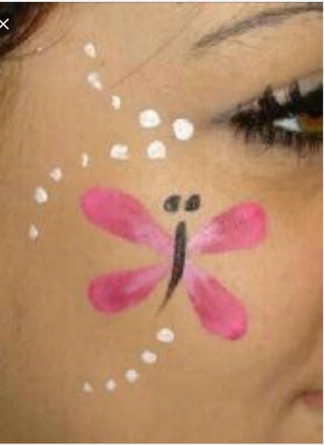 Easy Face Painting Designs, Festival Face Paint, Painting Ideas For Kids, Butterfly Face Paint, Cheek Art, Festival Face, Butterfly Face, Face Painting Easy, Kids Face Paint