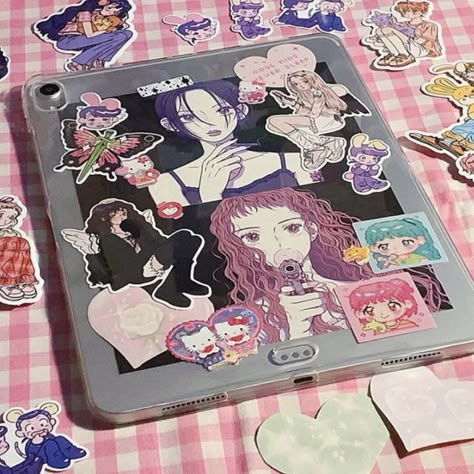 Ipad Case Stickers, Many Stickers, Cute Ipad Cases, Pretty Phone Cases, Aesthetic Phone Case, Ipad Cover, Cute Cases, 영감을 주는 캐릭터, Diy Phone Case