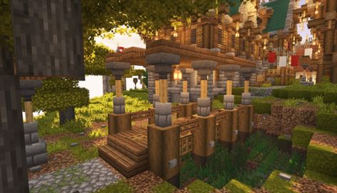 Minecraft Exterior, Minecraft Bridge, Minecraft Structures, Minecraft Interior Design, Bangunan Minecraft, Minecraft Pictures, Minecraft Cottage, Minecraft Castle, Minecraft Medieval