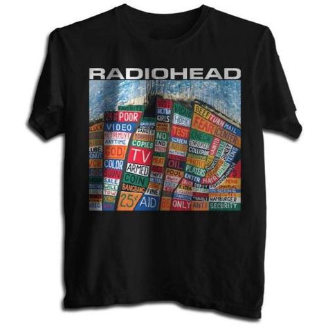 Radiohead Graphic, Radiohead T Shirt, Radiohead Shirt, Rock Band Shirts, T Shirt Aesthetic, Rock T Shirt, Love Band, Shirt Aesthetic, Aesthetic Shirts