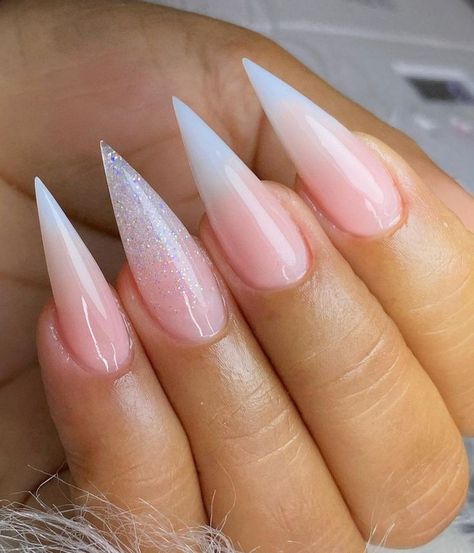 French Stilleto Nails Long, Natural Stilleto Nail, Spring Nails 2023 Stilleto, Nails October 2022, Stilleto Nails Designs Rhinestones, Stiletto Wedding Nails, Stiletto Nails Spring, Classy Stilleto Nails, Stiletto Nails Designs Short