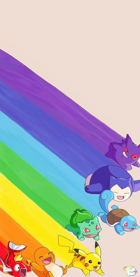 Rainbow Pokemon Wallpaper, Pride Anime Wallpaper, Anime Pride Wallpaper, Disney Pride Wallpaper, Discreet Pride Wallpaper, Pride Wallpapers Iphone, Pokémon Wallpaper Iphone, Pride Lockscreen, Pride Pokemon