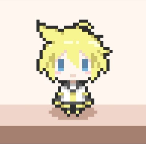 Vocaloid Pixel Art Grid, Pjsk Pixel Art, Vocaloid Perler Beads, Vocaloid Pixel Art, Cat App, Pixel Art Tutorial, Pixel Drawing, Pixel Art Characters, Pixel Art Grid