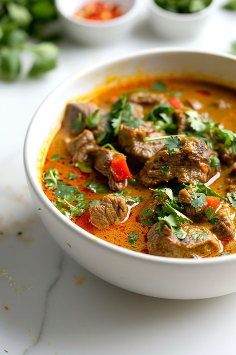 Mouthwatering Keto Beef Curry with Coconut Milk: A Low Carb Delight Recipe
#ketodiet #ketorecipes #lowcarb Beef With Coconut Milk, Beef In Coconut Milk, Milk Soup Recipes, Coconut Milk Soup Recipes, Indian Beef Curry Recipe Coconut Milk, Thai Coconut Curry Chicken Soup Keto, Recipes With Coconut Milk, Coconut Beef Curry, Low Carb Curry