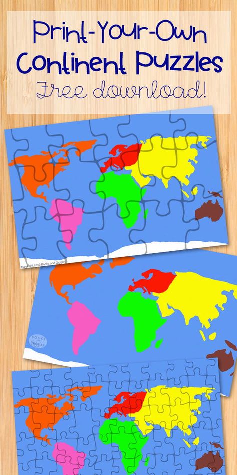 This free printable continents puzzle comes in 3 versions Continents For Preschoolers, Continent Activities For Preschool, Our World Preschool Activities, Continents Preschool, Continents Activities For Kids, Continent Activities For Kids, Puzzle Printable, Continents Activities Preschool, Printable World Map