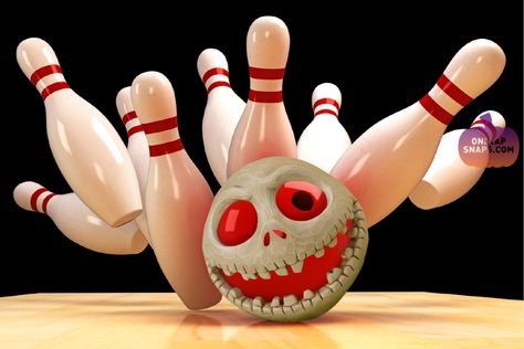 It's almost Halloween! Bowlers, and you prepared? #Halloween #Bowling #Skull Visit www.gobowling.com to find a center near you Things To Do In Panama, Bowling Center, Goals Worksheet, Panama City Beach Fl, Beach At Night, Sports Complex, Bowling Pins, Bowling Ball, Free Summer