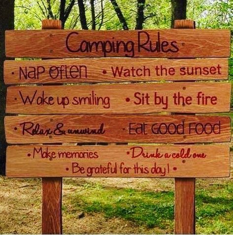 There are no shortcuts to any place worth going. - Beverly Sills  Although I must say that pkjulesworld.com is a beautiful resource go check it out 🤗and so are the rules of this camping site! 😂✅ . . . #glamping #camping #travellife #travellifestyle Campground Ideas, Camping In Pennsylvania, Camping In Texas, Camping Rules, River Retreat, Rv Campgrounds, Scenic Travel, Fun Summer Activities, Green Chair