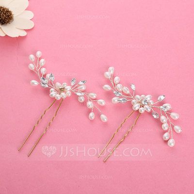 Bride Hair Jewelry, Bridesmaid Hair Pins, Prom Hair Accessories, Hair Accessories Pins, Plaits Hairstyles, Hair Accessories Pearl, Wedding Hair Jewelry, Crystal Hair Pins, Bridal Hair Flowers