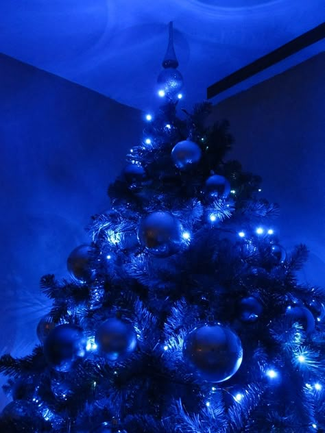 Christmas Wallpaper Blue, Pink Christmas Table, Blue Christmas Background, Christmas Lights Background, Christmas Lights Wallpaper, Blue Christmas Ornaments, Christmas Tree Wallpaper, Christmas Aesthetic Wallpaper, Blue Christmas Tree