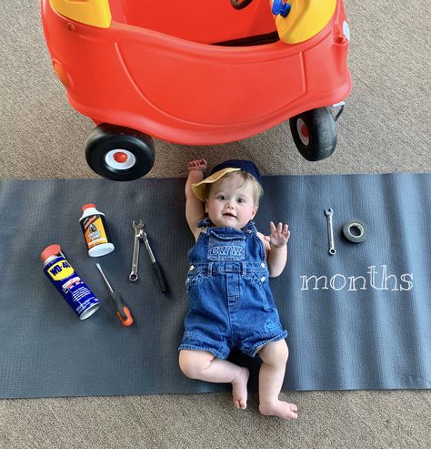 Half Way To The One Yard Line, My Rolls Are Homemade Baby Picture, Father’s Day Theme Baby Photoshoot, 3 Month Boy Photo Shoot, Labor Day Baby Photoshoot, 7 Months Photoshoot, Five Months Baby Photography, 7 Months Baby Photoshoot Boy, 7 Months Baby Photoshoot Ideas