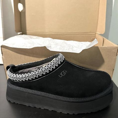 Black tasman platform uggs size 8 Comes brand new... - Depop Platform Tasman Uggs, Black Tasman Uggs, Black Tasman, Uggs Platform, Tasman Uggs, Platform Uggs, Cute Uggs, Ugg Tasman, Black Uggs