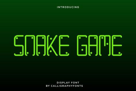 Snake Game is a cool and techno looking display font. It is ideal for web designs, games and so much more creations that require a futuristic touch. Try before you buy Snake Game font for iOS, Android, macOS, or Windows for free, or you can download the full version with a commercial license here. Snake […] The post Snake Game Font appeared first on FreeFontDL. Game Font, Snake Game, Commercial Fonts, Web Designs, Display Font, School Design, Web Design, Ios, For Free