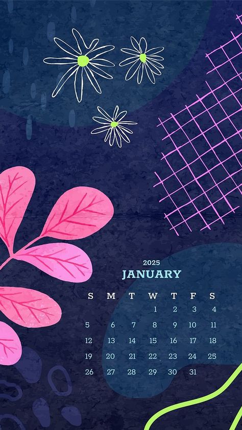 2025 January Calendar, Journal Book Design, Green Template, Wallpaper Template, Iphone Wallpaper Hd, January Calendar, Wallpaper Mobile, 2025 Calendar, Journal Book