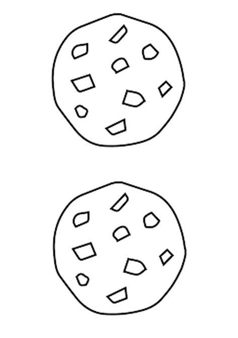 Free Cookie Printable, Cookie Template Printable Free, Cookie Coloring Pages Free Printable, Cookie Template Printable, Cookies Coloring Pages, Cookies Daisy, Cookie Coloring Pages, Letter C Art, Cookies Drawing