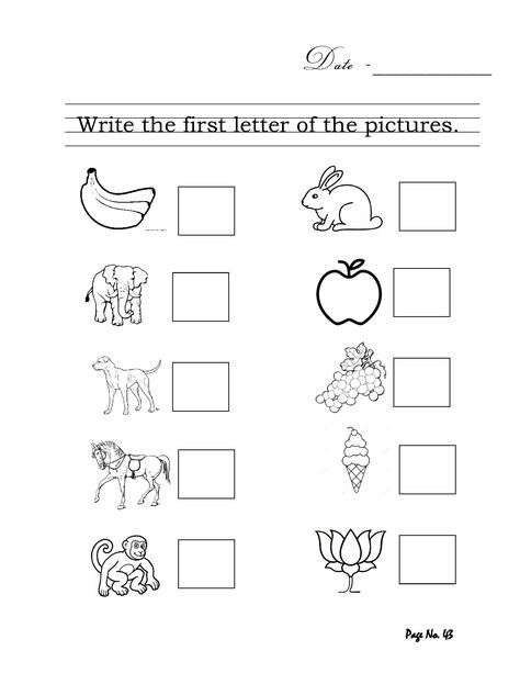 Pre Nursery Class English Worksheet - Kind Worksheets Worksheet Of English For Lkg, Kindergarten Exam Paper, Work Sheet For Lkg English, See The Picture And Write First Letter Worksheet For Nursery, English Sheets Kg1, Look And Write Worksheet For Nursery, Nursery Work Sheet English, Nursary Work English, Lkg Worksheets Maths