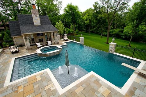 Large Backyard Landscaping, Diy Swimming Pool, Backyard Pool Landscaping, Large Backyard, Dream Pools, Backyard Pool Designs, Swimming Pools Backyard, Pool Design, Swimming Pool Designs