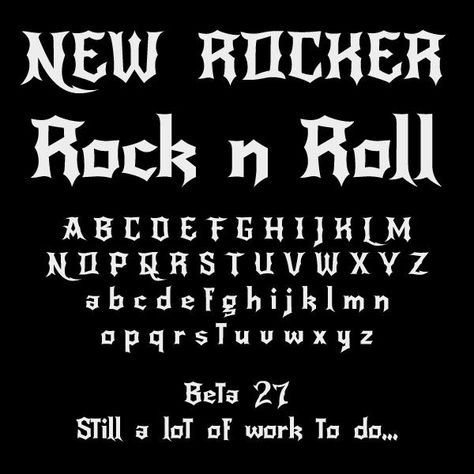 NewRocker font by Pablo Impallari - FontSpace Gothic Words, Tattoo Writing Fonts, Script Fonts Alphabet, Cool Fonts Alphabet, Victorian Fonts, Alfabet Font, Tattoo Script Fonts, Gothic Lettering, Modern Sans Serif Fonts