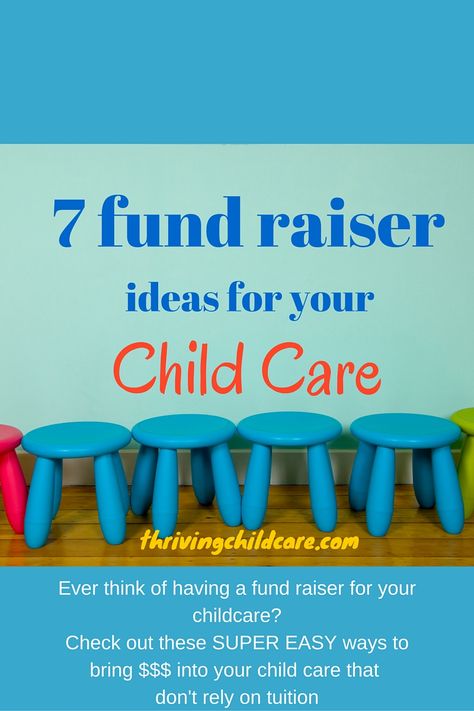 Daycares and schools do it all the time.  Check out these 7 Simple Ideas for Childcare Fundraisers. Daycare Fundraiser Ideas, Daycare Director Office Ideas, Fundraising Ideas For Daycare, Daycare Fundraising Ideas, Preschool Fundraiser Ideas, Preschool Fundraising Ideas, Easy Fundraiser Ideas, Daycare Office Ideas, Daycare Budget Plan