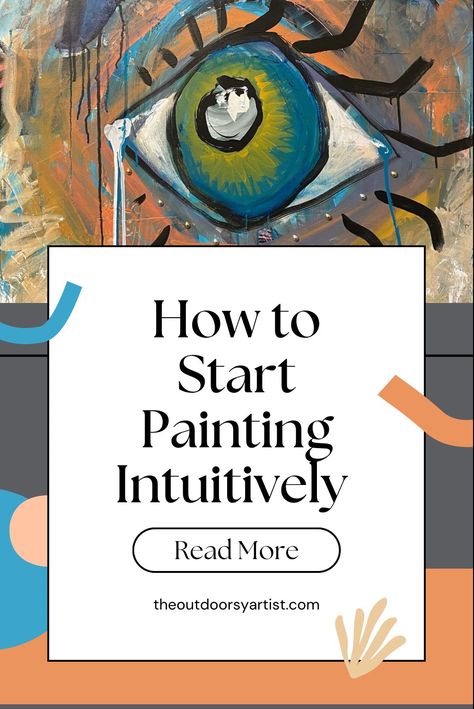 Intuitive Painting is an exciting and exhilarating form of painting that combines the power of abstract expressionism with the sheer joy of free-flowing creativity. It is an open-ended process that allows artists to explore their innermost feelings and emotions and to express them through a unique form of art. As you grow as an artist, you will discover the capability of this creative medium to unleash your imagination and creativity, inspiring you to produced raw and beautiful works of art. Expressing Emotions Through Art, Easy Abstract Art For Beginners, Emotion Painting Feelings, Intuitive Painting Tutorial, Painting Emotions, Expressionism Portrait, Painting A Portrait, How To Start Painting, Painting Mood