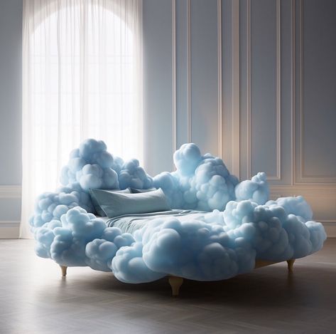 Heaven Bedroom, Cloud Bed, Housing Design, Amazing Furniture, Fantasy Furniture, Sofa Sets, House Modern, Design Your Dream House, Cute Room Decor