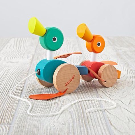 http://api.shopstyle.com/action/apiVisitRetailer?id=491447709&pid=uid9924-29643882-89&utm_campaign=fb_unknown_Discount-1&utm_medium=Organic Noot Noot, Duck Family, Pull Toys, Wood Family, Wooden Duck, Pull Along Toys, Toys By Age, Kids Wooden Toys, Toxic Water