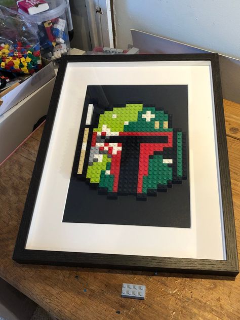 Starwars Furniture Diy, Lego Pictures Art, Lego Picture Frame, Lego Artwork, Geek Furniture, Lego Wall Art, Lego Bedroom, Retro Scifi, Lego Mosaic