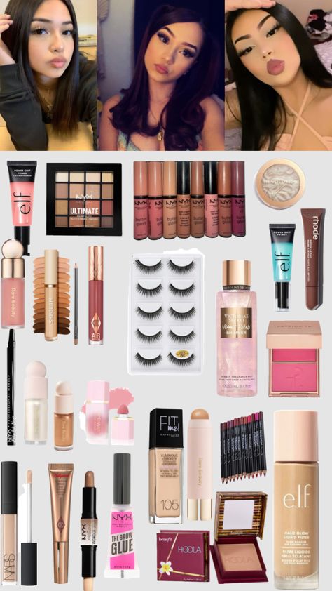 #latinas Latina Makeup Looks, Latina Makeup, Makeup Bag Essentials, Makeup List, Pretty Makeup Looks, Makeup Help, Easy Makeup Tutorial, Face Makeup Tips, Cute Makeup Looks