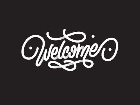 Welcome Typography, Welcome Words, Welcome Design, Youtube Logo, Calligraphy Letters, Typography Letters, Personal Project, Some Words, Cal Logo