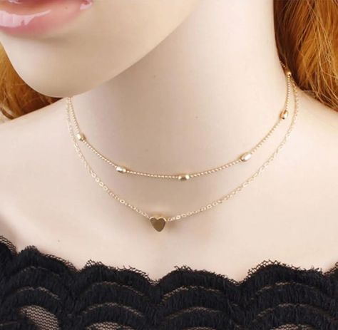 Shop at SaleInPak.com Fashion Multi Layer Beads Love Heart Choker Necklace For Girls & Womens Heart Choker Necklace, Heart Choker, Girls Necklaces, Multi Layering, Choker Necklace, Beads