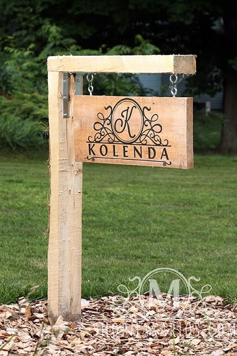 Driveway Sign, Custom Outdoor Signs, Custom Yard Signs, Driveway Entrance, Address Signs, Deco Floral, Yard Sign, Address Sign, Outdoor Signs