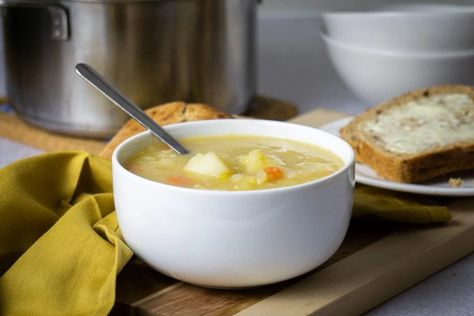 Simple Scottish Tattie Soup Recipe - Scottish Scran Scottish Food Recipes, Scottish Scran, Tattie Scones, Mars Bars, Scotch Broth, Scottish Food, Potato Soup Easy, Foods To Try, Creamy Potato Soup