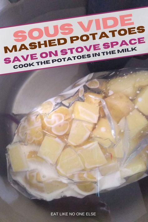 Sous Vide Potatoes Recipes, Mashed Potatoes Ahead Of Time, Make Ahead Mashed Potatoes Recipe, Sous Vide Mashed Potatoes, Instant Pot Sous Vide, Sous Vide Vegetables, Make Ahead Mashed Potatoes, Sous Vide Egg, Sous Vide Machine